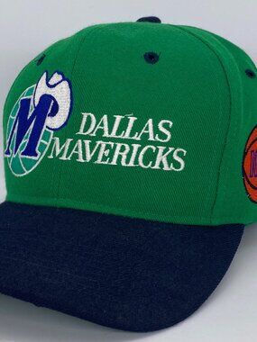 NBA Dallas Mavericks Hat TX Basketball Cap The G Cap GCC Snapback Adj Blue Green